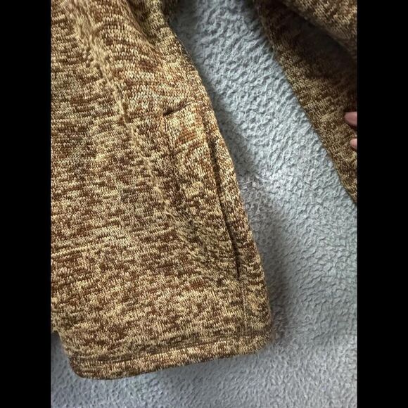 Eddie Bauer Sweatshirt Mens Extra Large Brown 1/4 Zip Pullover Fleece Mock Neck - Picture 7 of 12